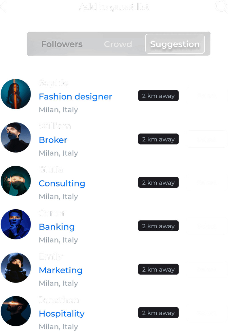 Event intelligence interface